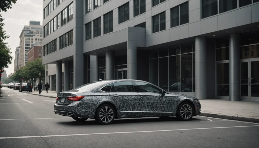 covering triangle voiture