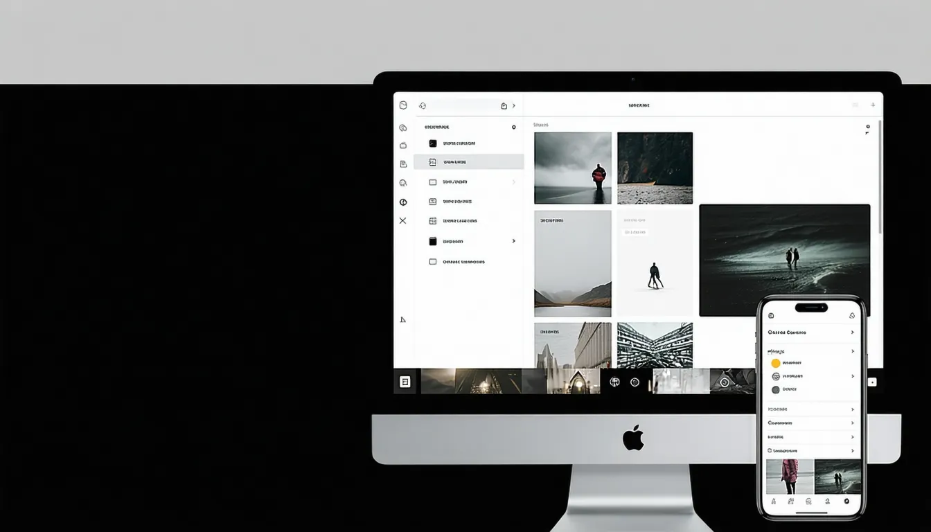 Menu site web design