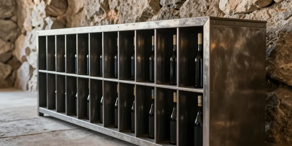 casier à vin métal